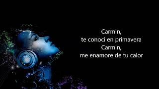 Video thumbnail of "Carmín Los Fantasmas Del Caribe (Letra)"