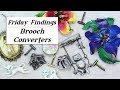 How To Quickly Convert Your Pin To A Necklace Pendant With Brooch Converters-Friday Findings