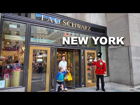 The BIGGEST Toy Store in NYC FAO Schwarz NYC Tour 4K The World's Most Famous Toy Store