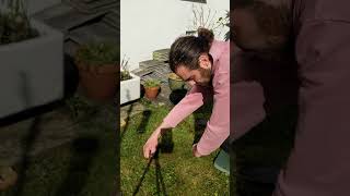 Creating a bug hotel from a pile of tiles