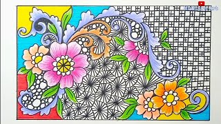 Menggambar Ragam Hias Flora Yang Indah