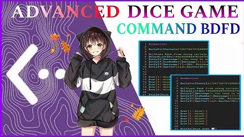 ADVANCED DICE GAME COMMAND | BDFD TUTORIAL | DICE GAME | Bot Designer