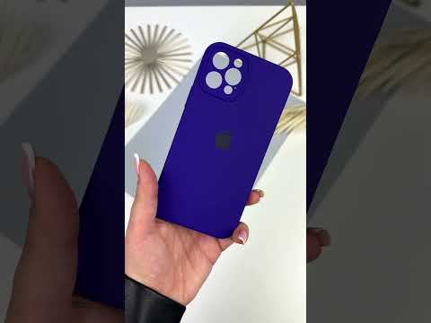 Силіконовий чохол із закритими камерами на iPhone 12 Pro Purple (34), видео 1
