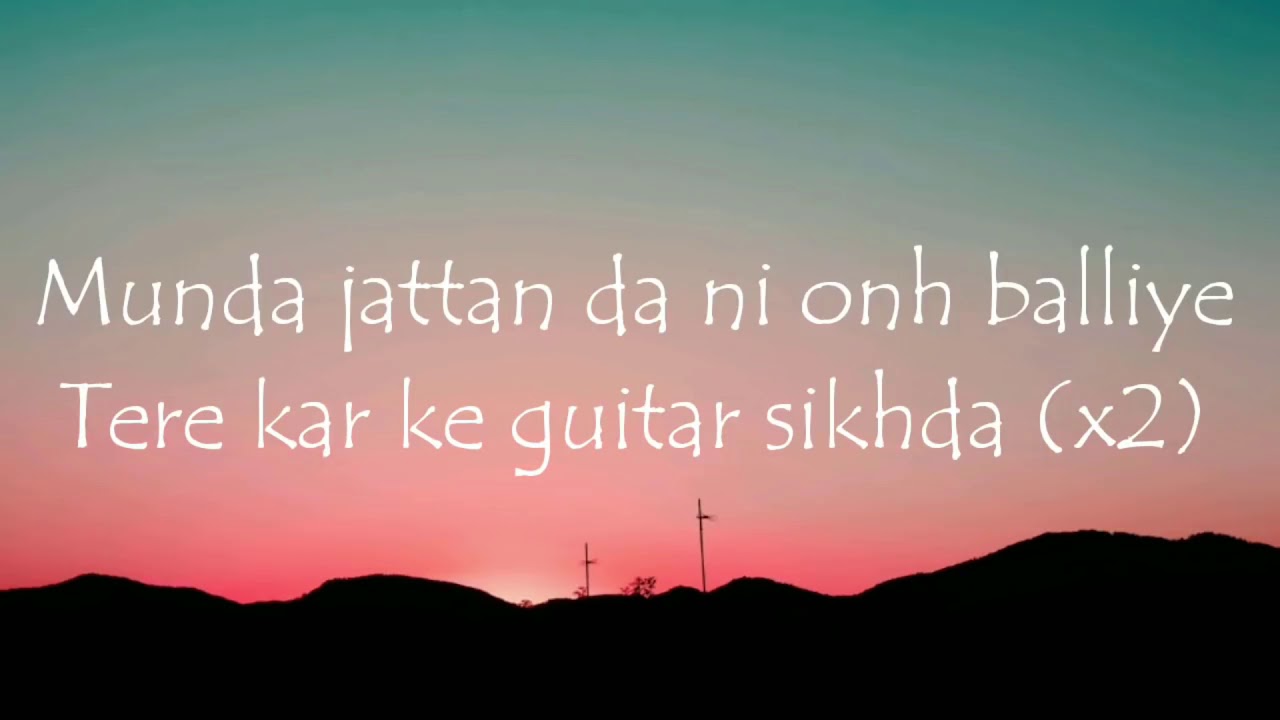 GUITAR SIKHDA LYRICS Jassi Gill Punjabi Song YouTube