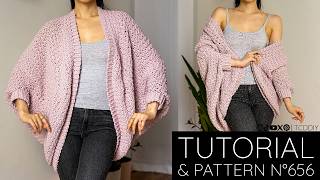 Crochet this Cuddly Cocoon Cardigan | Pattern & Tutorial #656