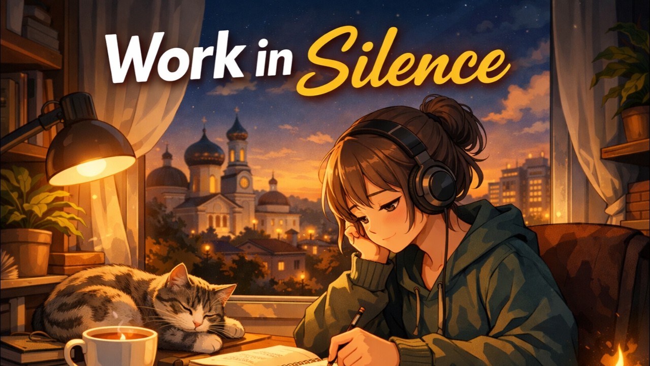 Work in Silence - 1 Hour Lofi Hip Hop Mix for Deep Focus, Study, Productivity & Relaxing Background
