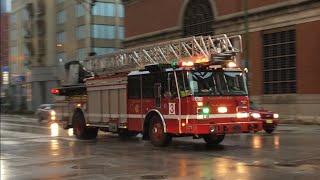 Chicago IL Fire Department Engine Co. 42 And Truck Co. 3 (Spare) Responding Chicago IL Fire Department Engine Co. 42 And Truck Co. 3 (Spare) Responding