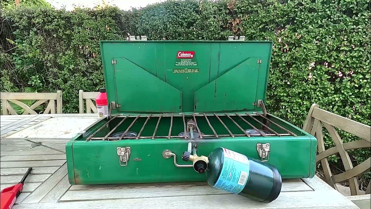 Coleman 426D camp stove propane conversion YouTube