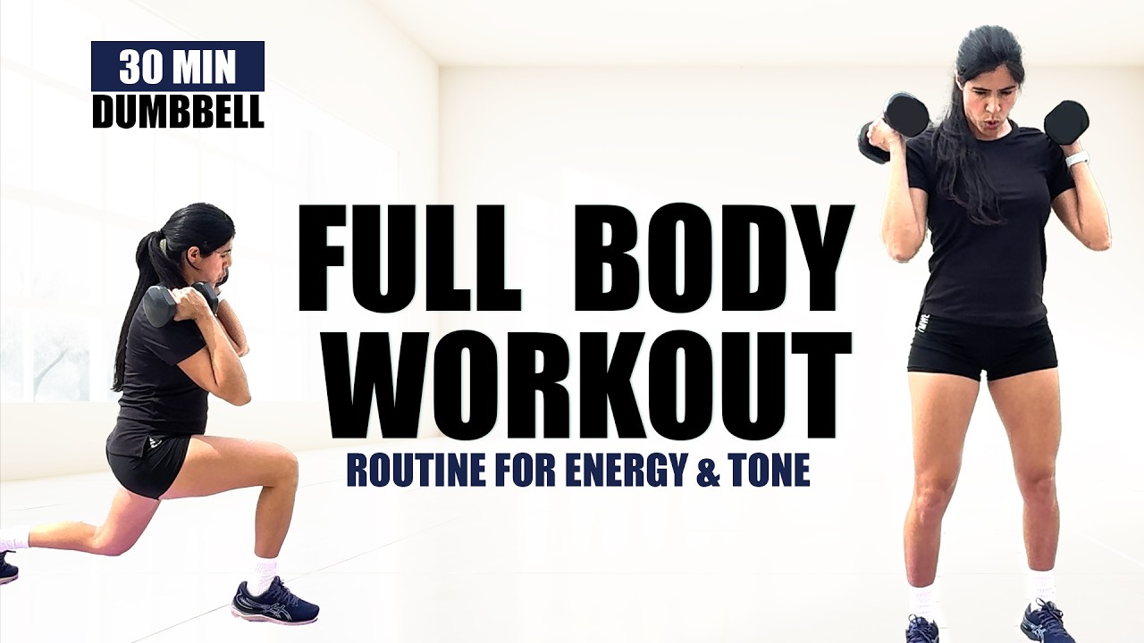 Power & Strength Workout | Full Body Dumbbell Routine for Energy & Tone