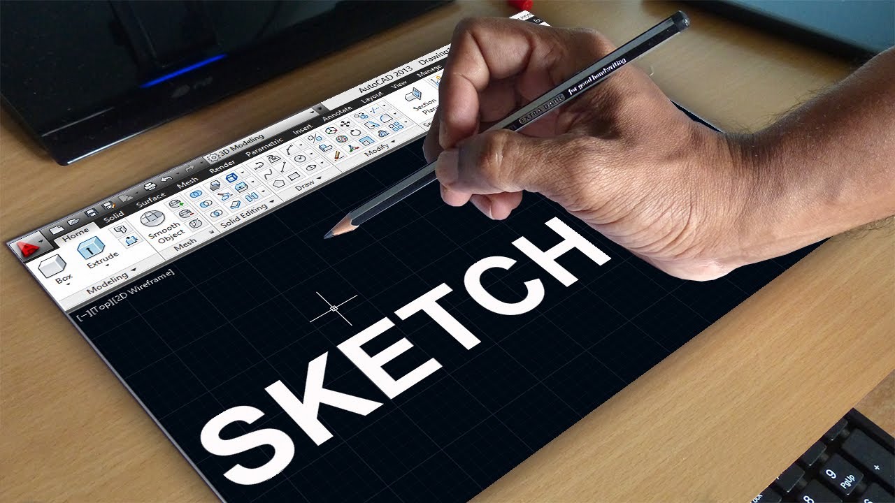 AUTOCAD SKETCH COMMAND AUTOCAD FREE HAND SKETCHING - YouTube