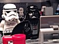 Lego Darth Vader reacts to his appearance in the Rogue One trailer
