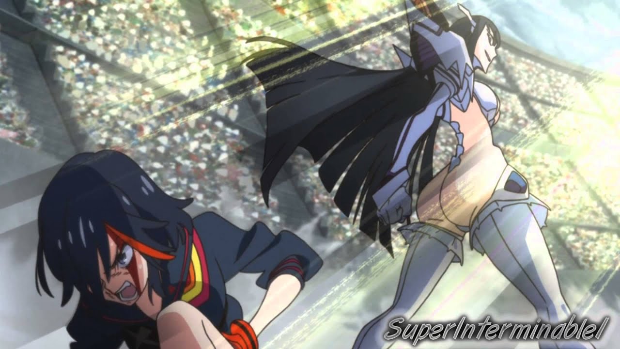 Kill La Kill Satsuki And Ryuko Vs Ragyo I Will Not Bow Youtube