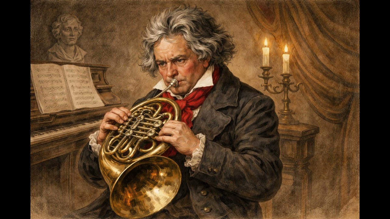Beethoven: Equal No. 1, WoO 30 (Andante). Arranged for horn quartet.