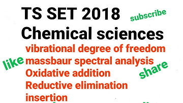 SET 2018 chemical sciences|inorganic|conceptual analysis