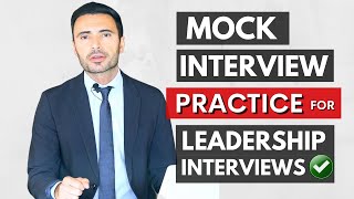 Leadership and Management Interview Simulation - Manager Mock Interview