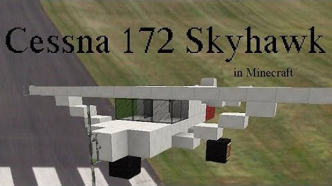 Cessna 172 Skyhawk in Minecraft