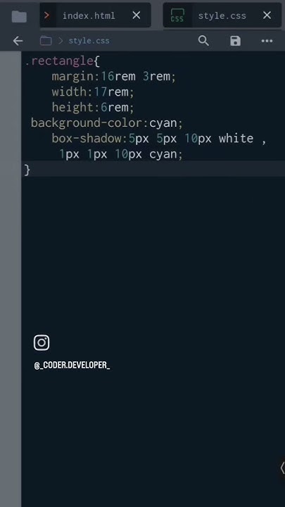 Rectangle shape using Html and Css ☺️ l Subscribe⏩ @Coder_Developer ⏪ ...
