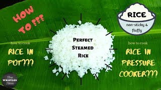 Detailed explanation:
https://threewhistleskitchen.com/how-to-cook-indian-rice-perfectly/
how to cook rice perfectly | non-sticky & fluffy cookin...