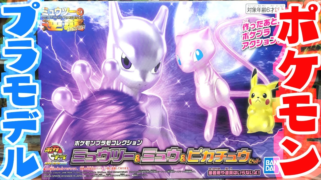 ポケモンプラモコレクション イーブイ & ミュウツー セット 道具なしで作れるプラモデル！ポケモンプラモコレクション