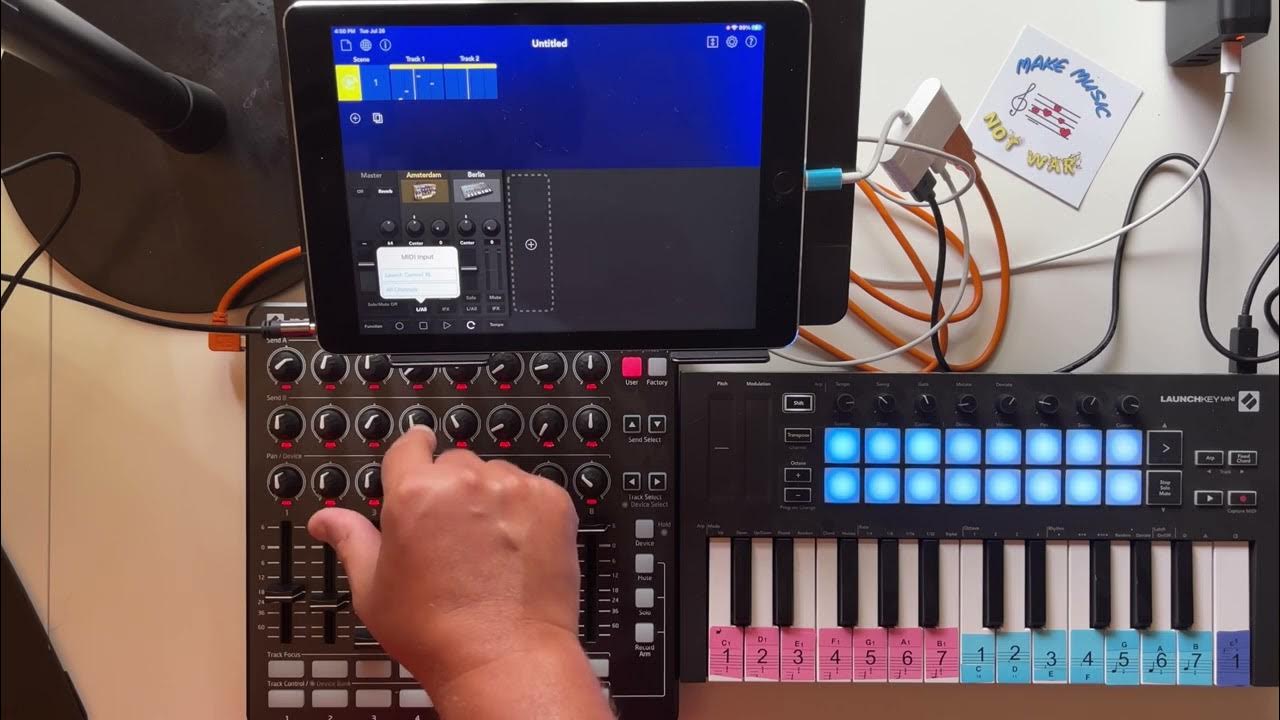 Two Midi Controllers One iPad YouTube