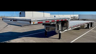2025 MAC 53’ Drop Deck / Step Deck Aluminum Flatbed Trailer —Aluminum Wheels, 2 Tool Boxes