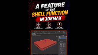 Create Thickness in One Click | 3ds Max Shell Function Tutorial #shortvideo #3dmodeling #tutorial