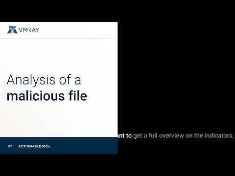Analysis of a malicious file - IOCs (Indicators of Compromise)