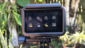 DJI Osmo Action screen rotation settings with recording