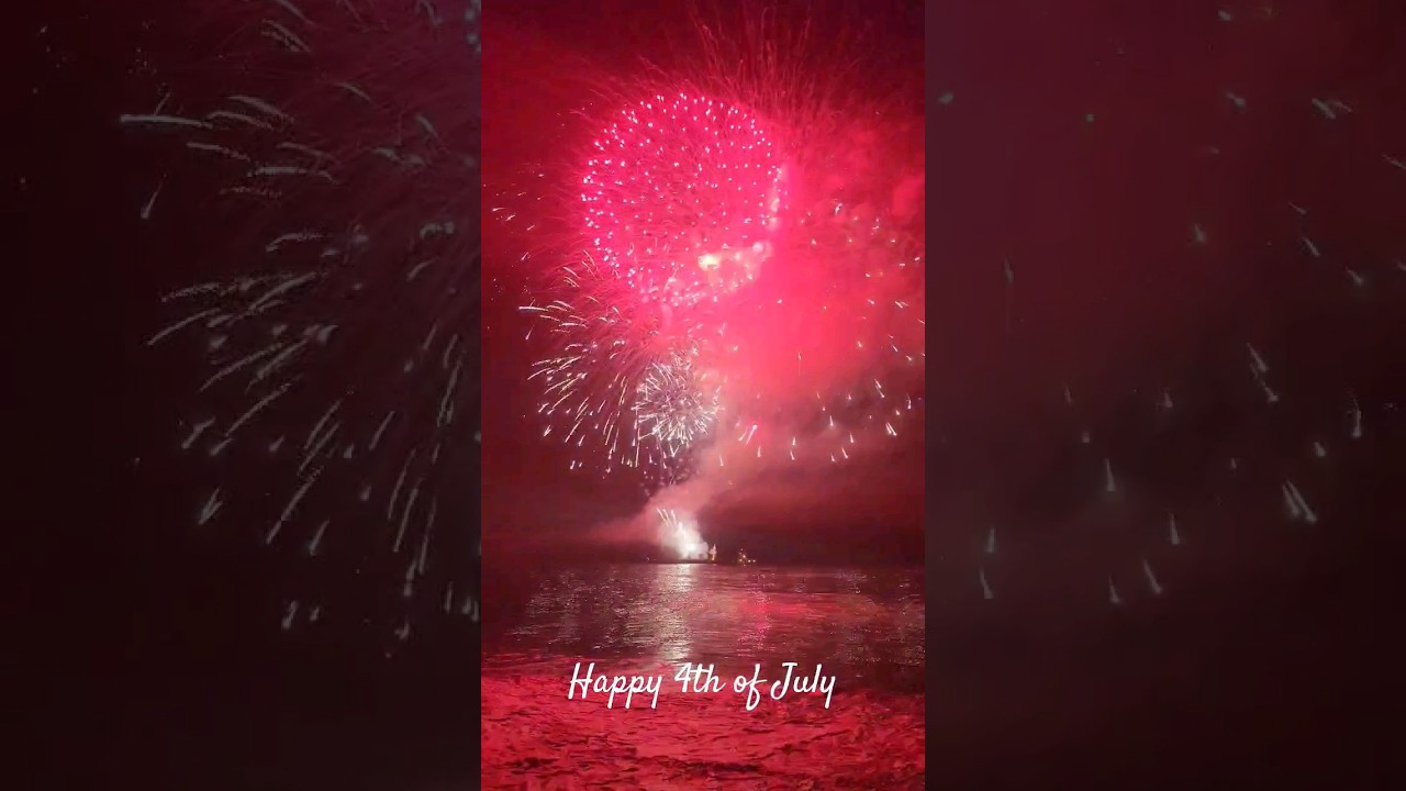 4th Of July Fireworks in Jones Beach, NY. 