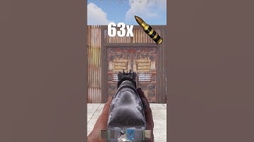 How Much Explosive Ammo For Each Door  #rust  #rusttutorial