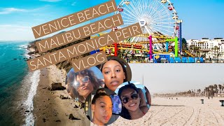 Los angeles vlog|| venice beach, santa monica pier, malibu beach
