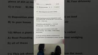 Weathering, Erosion and Deposition Test