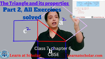 The Triangle and its properties, Exercise 6.4, 6.5 | Chapter 6, Math, cbse, class 7