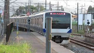 水戸線　E531系3000番台K553編成　764M　普通 小山 行　友部駅発車　2020.08.04