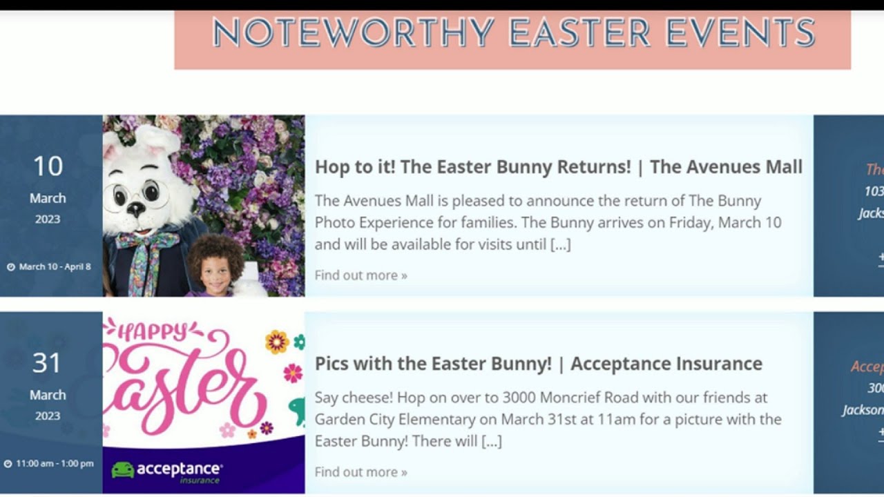 Easter Fun, Egg Hunts, and Brunch In & Around Jacksonville YouTube