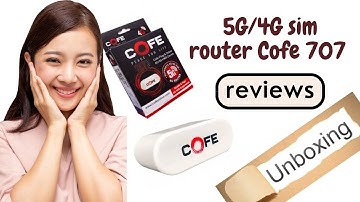cofe 4g sim-router | uitpakken | review | model 707 #uitpakken #review @info_tech_fusion