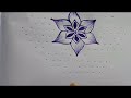 #rangoli design ## 15*1*8dots bueatiful🌺 flower design muggu chukkala muggu puvvula muggu #rangoli