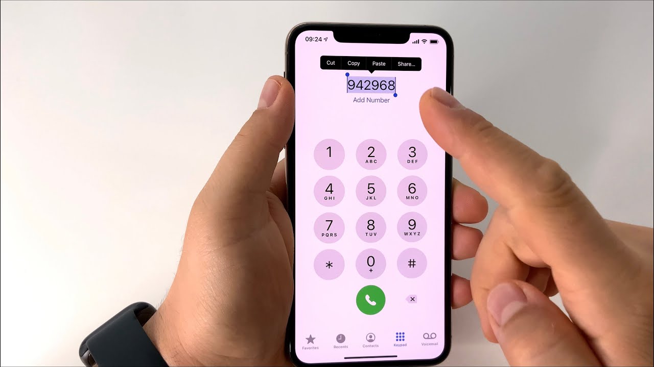 Copiere (copy - paste) numar de telefon in aplicatia de telefon (dial ...