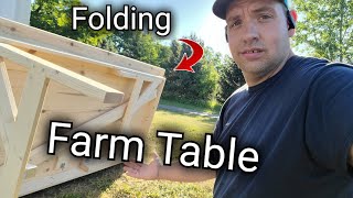 DIY Folding Farm Table