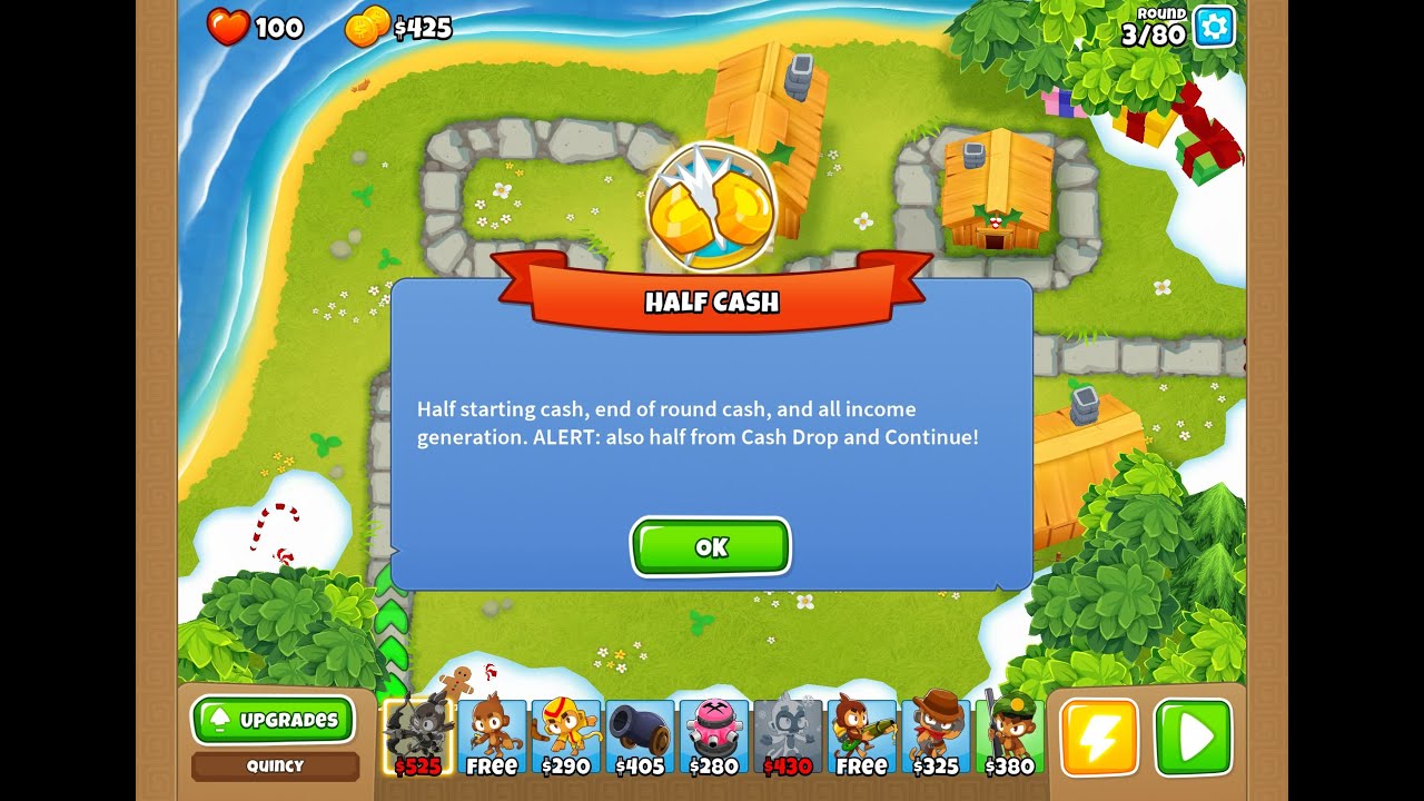 [Bloons TD 6+] Town Center - Half Cash (No Monkey Knowledge, Primary Only) 