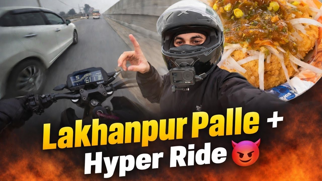 Hyper Ride in Traffic 😈 | Jammu to Pathankot Road Trip | Lakhanpur Famous Palle Food Vlog