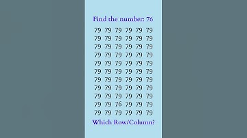 can you find 76 in 5 seconds? #wordpuzzlegame #game #mathematics #mindbendingquiz #puzzle