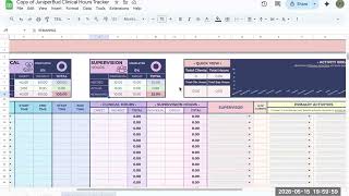 Clinical Hours Spreadsheet Tutorial