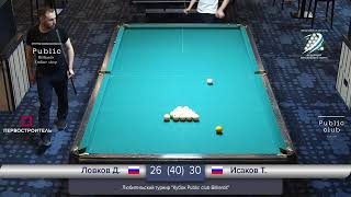 Стол № 4 / Ловков Дмитрий - Исаков Тимофей / Кубок Public club Billiards