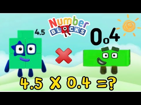 NUMBERBLOCKS NUMBER FUN | MULTIPLICATION IN DECIMAL FORM | LEARN TO COUNT | hello george