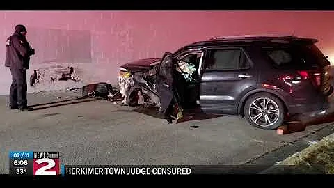 Herkimer town judge censured following DWI, crash
