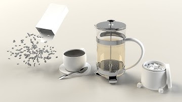 Modo Modelling -  Coffee scene Part 1