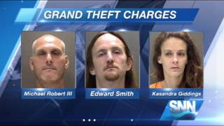 SNN: Three charged for Grand Theft Over $100,000