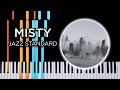 Misty - jazz piano solo Synthesia tutorial