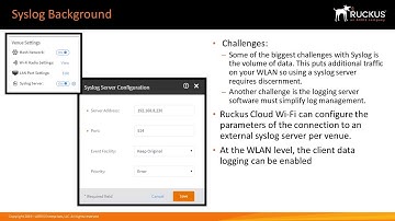 Enable Syslog for On-Premise Syslog Server - Release – 18.03